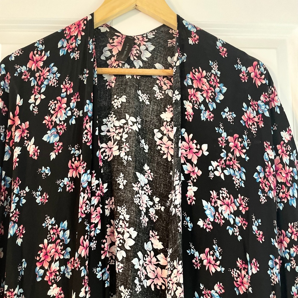 Lane Bryant Floral Shrug/Poncho